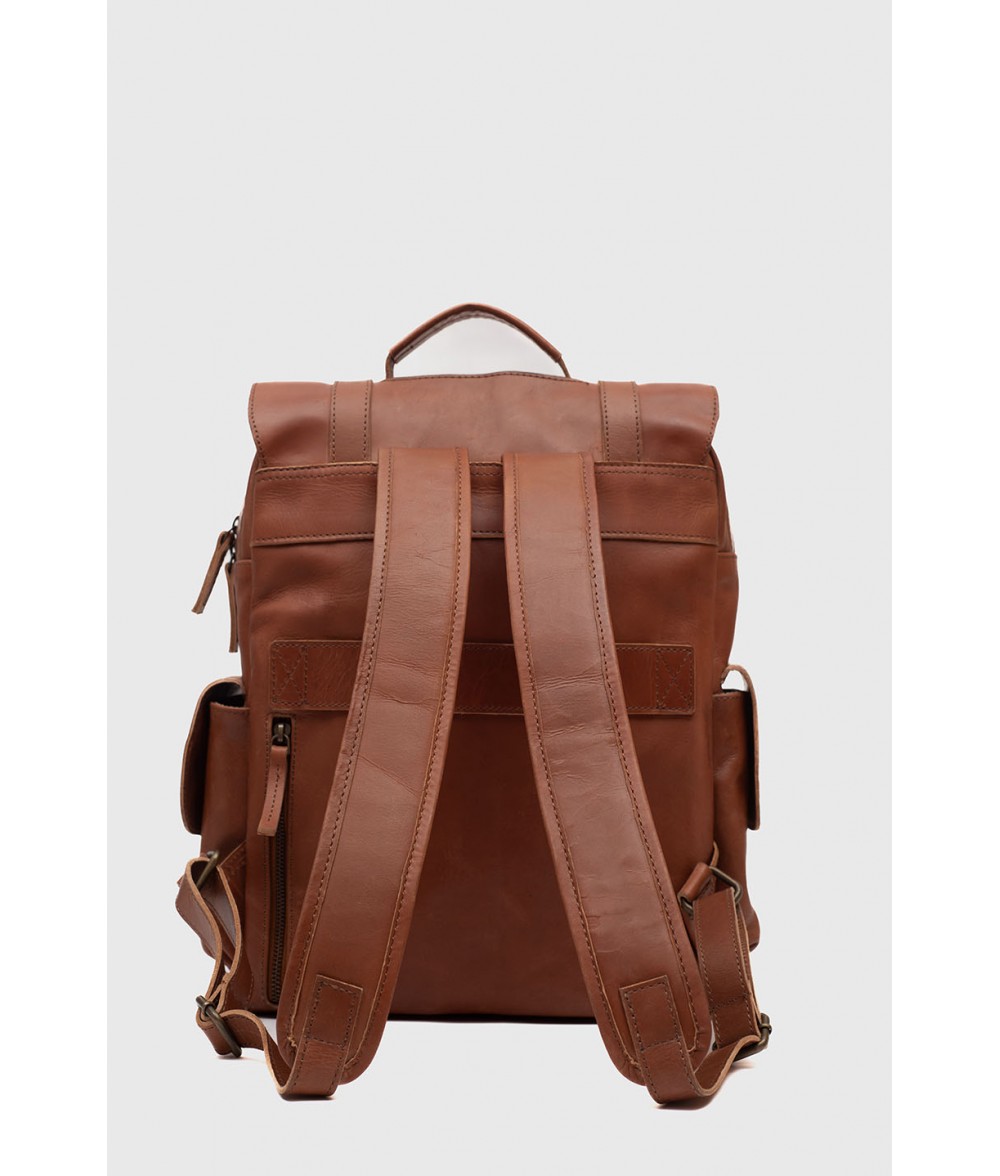 【美品】Leather backpack / brown リュック Darren Tan Brown Leather Backpack| Alaskan Leather Company